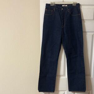 Levi's Dark Blue Straight Leg Jeans